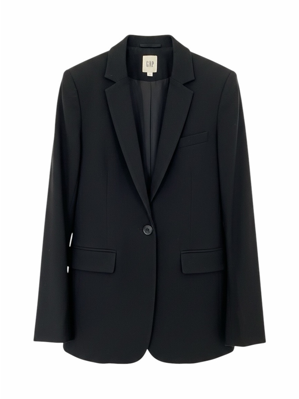 GAP Black Single-Button Tailored Blazer